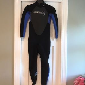 O’Neill wetsuit Black/Blue NEW Sz. 12